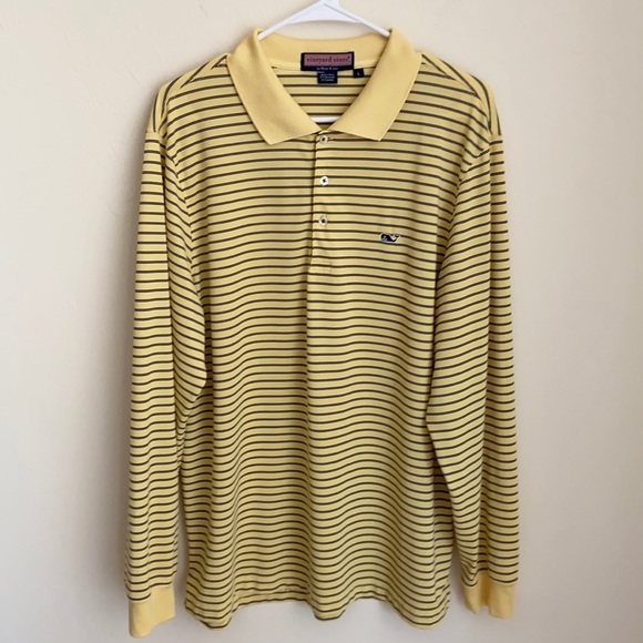 Vineyard Vines Striped Long Sleeve Polo Shirt - Picture 9 of 14